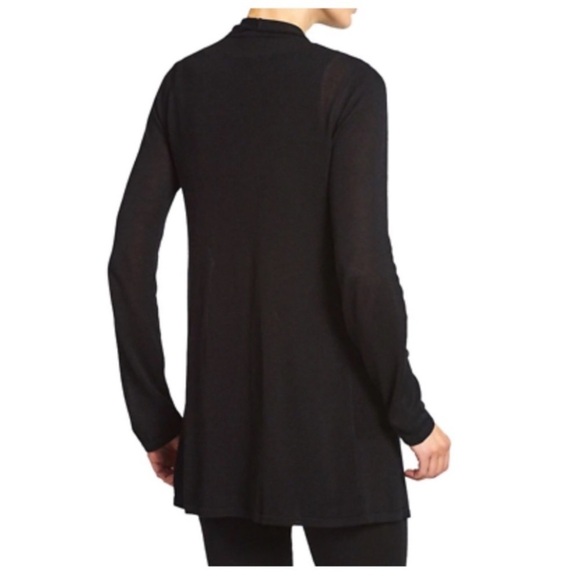 Premise Long Sleeve Lightweight Open Front Drape Jersey Cardigan Black Size 3X - Picture 6 of 7